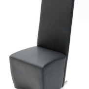 Maud Modern Black Leatherette Dining Chair - image 3