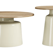 Lireen Coffee Table Set (2-Piece) Natural & Ivory