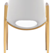 Desi Dining Chair (Set of 2) White & Gold
