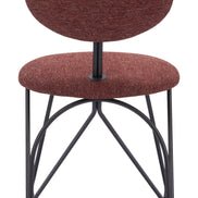 Novi Dining Chair (Set of 2) Maroon Brown