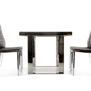 Courtland Modern Stainless Steel Dining Table - image 5