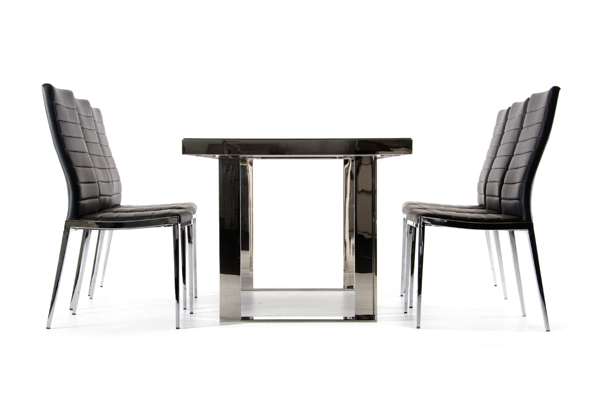 Courtland Modern Stainless Steel Dining Table - image 5