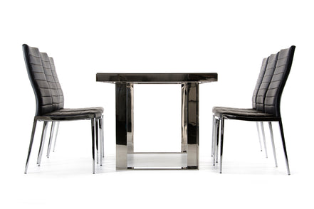 Courtland Modern Stainless Steel Dining Table - image 5