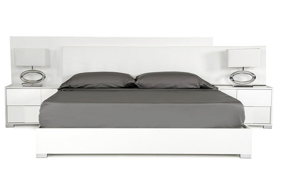 Monza Italian Modern White Nightstand - image 2