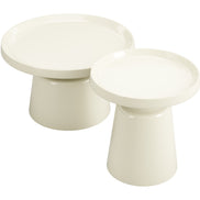 Beurre Coffee Table Set (2-Piece) Ivory