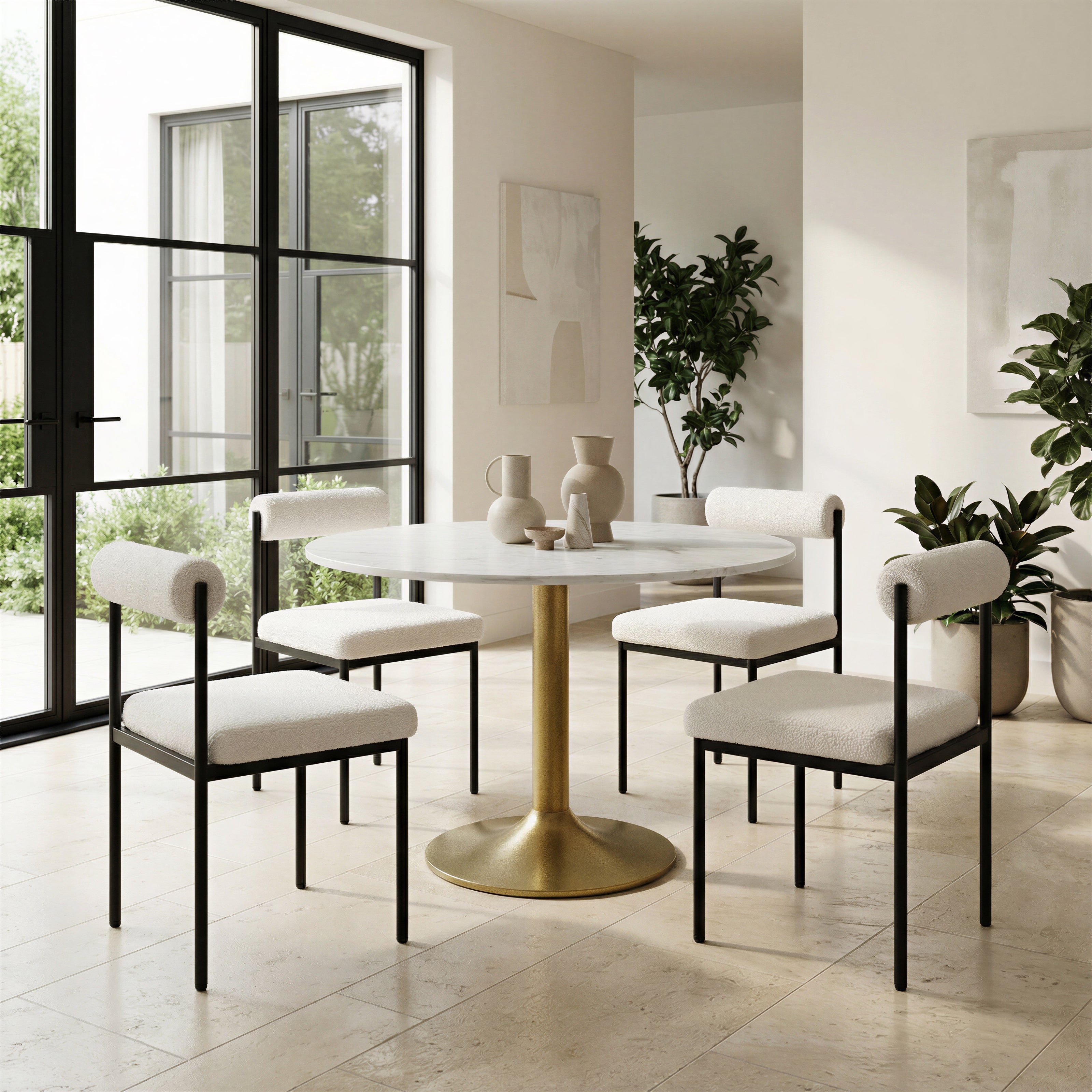 Livorno Dining Chair Ivory
