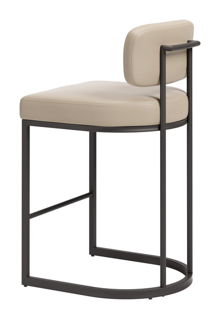 Velar Counter Stool (Set of 2) Beige & Gray