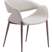 Limay Dining Chair (Set of 2) Beige & Walnut