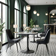 Spot Bistro Table Gray & Black