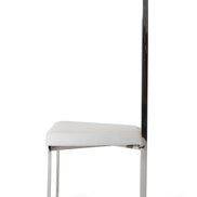 Elise Modern White Leatherette Dining Chair - image 3