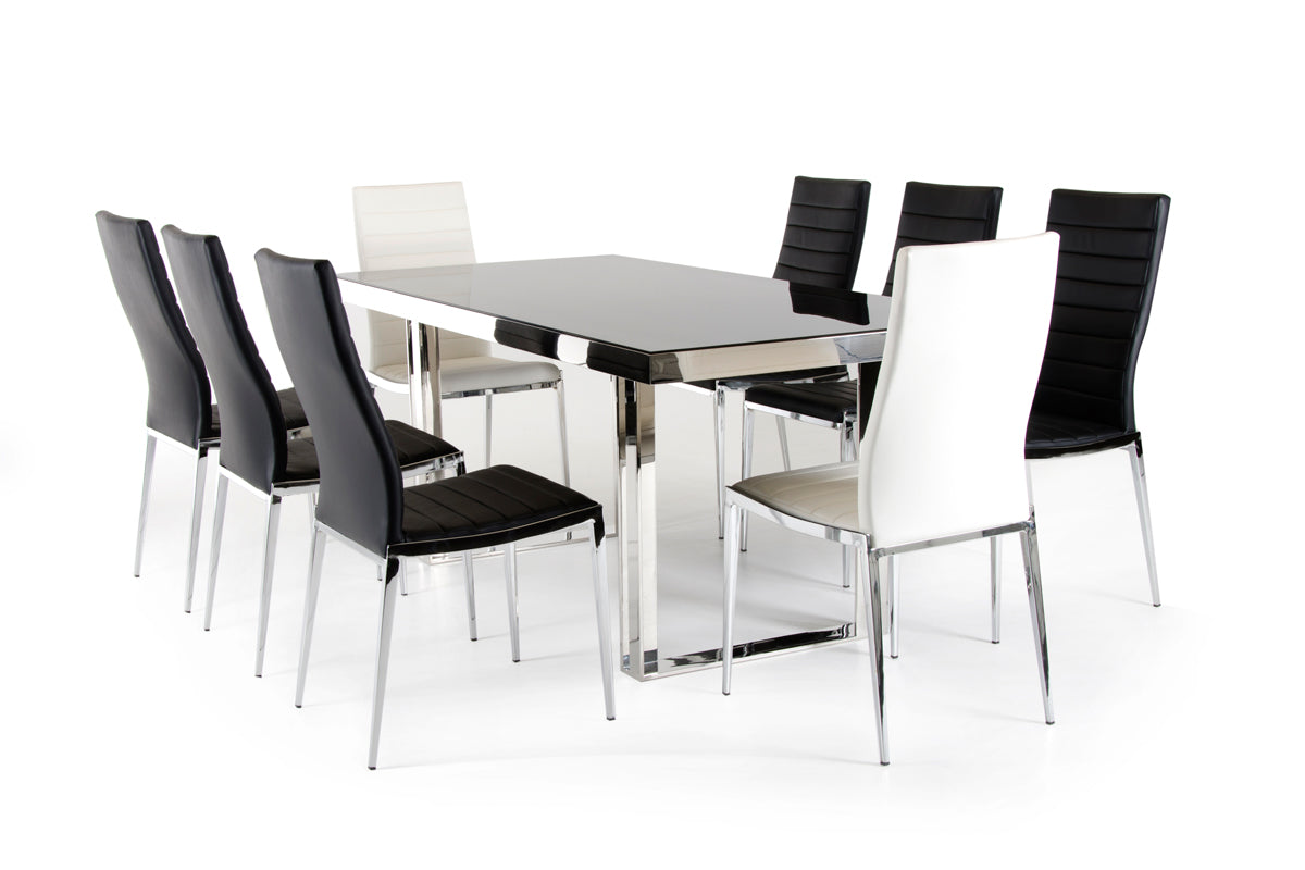 Courtland Modern Stainless Steel Dining Table - image 4