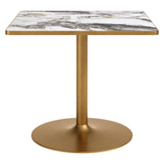 Caliza Dining Table White & Gold