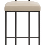 Velar Barstool (Set of 2) Beige & Gray