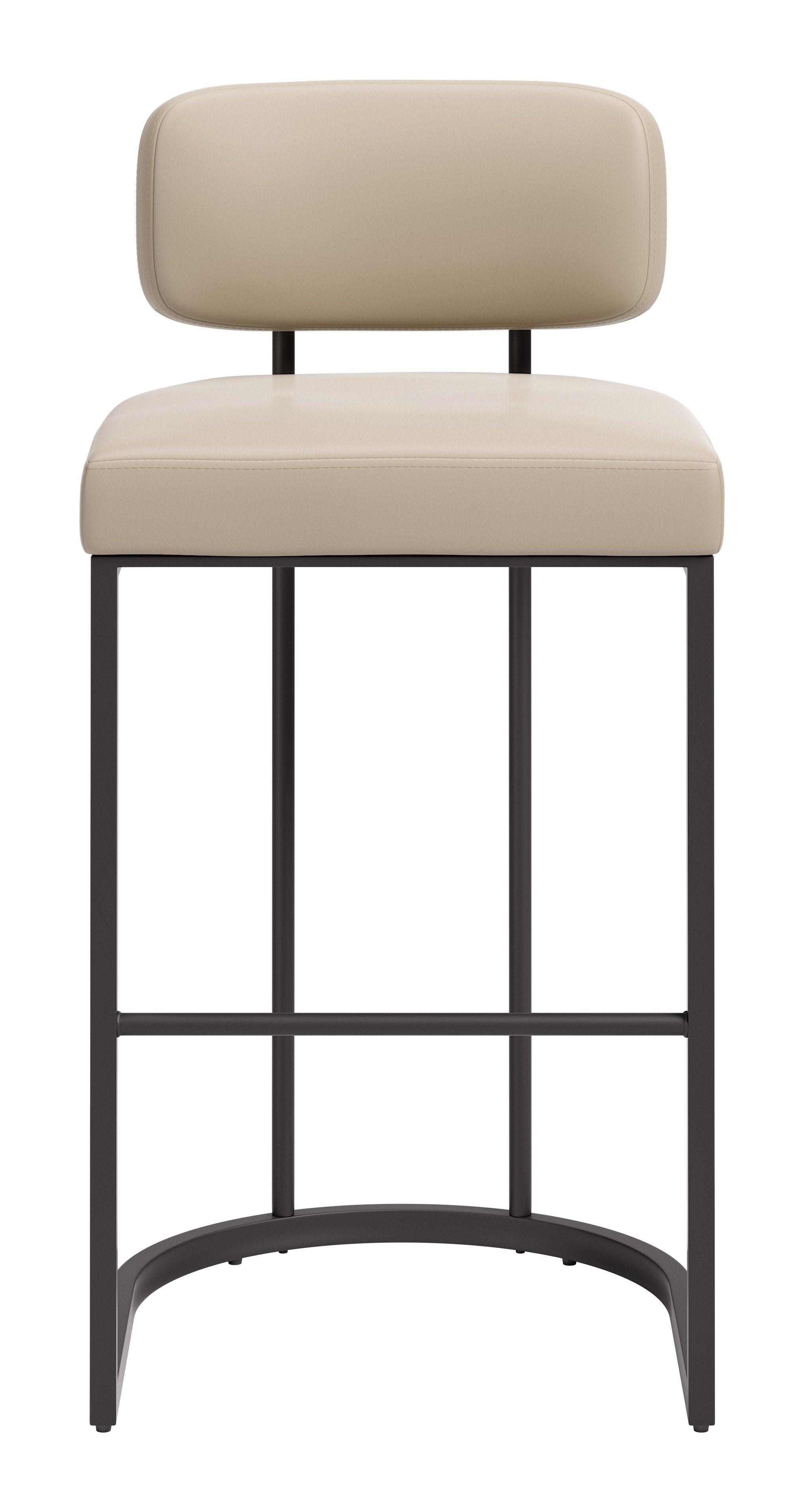 Velar Barstool (Set of 2) Beige & Gray
