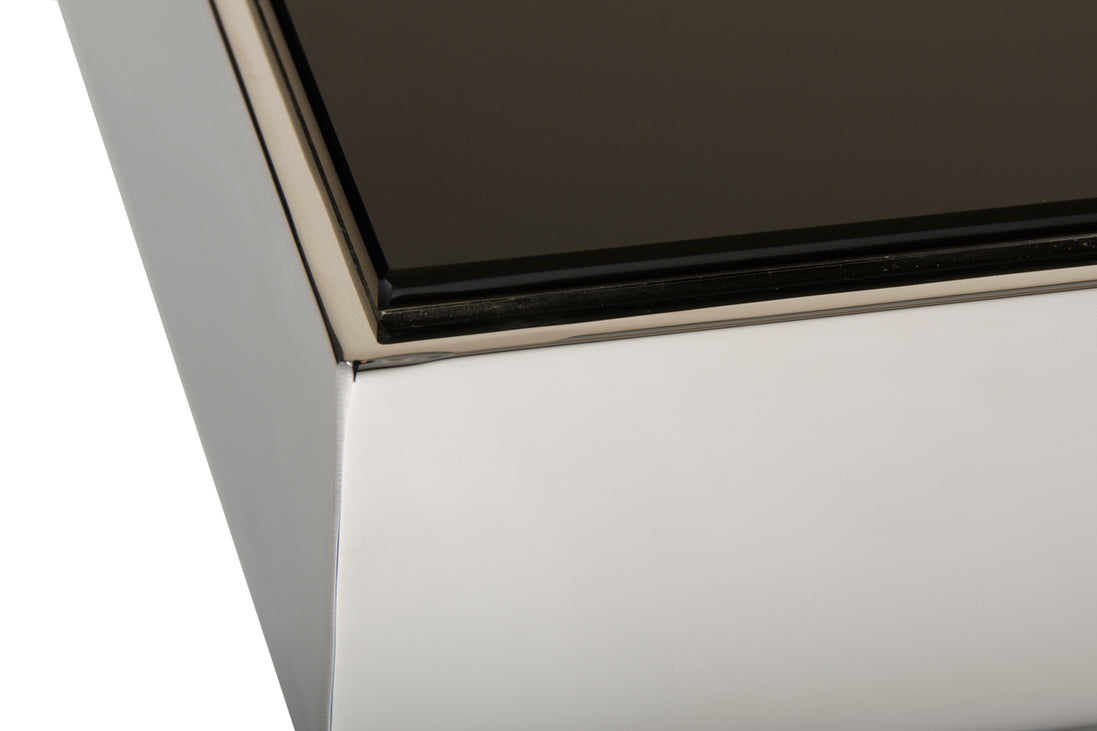 Courtland Modern Stainless Steel Dining Table