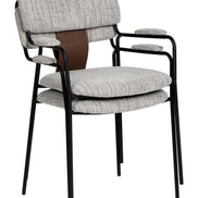 Couva Dining Chair (Set of 2) Gray Tweed