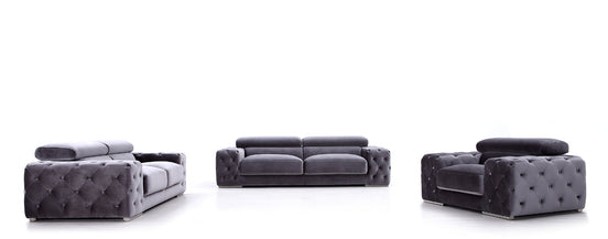 Trisha Modern Grey Fabric Chair