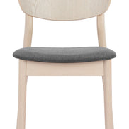Kellua Dining Chair (Set of 2) Gray & Natural