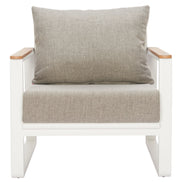 Welt Armchair Taupe & White