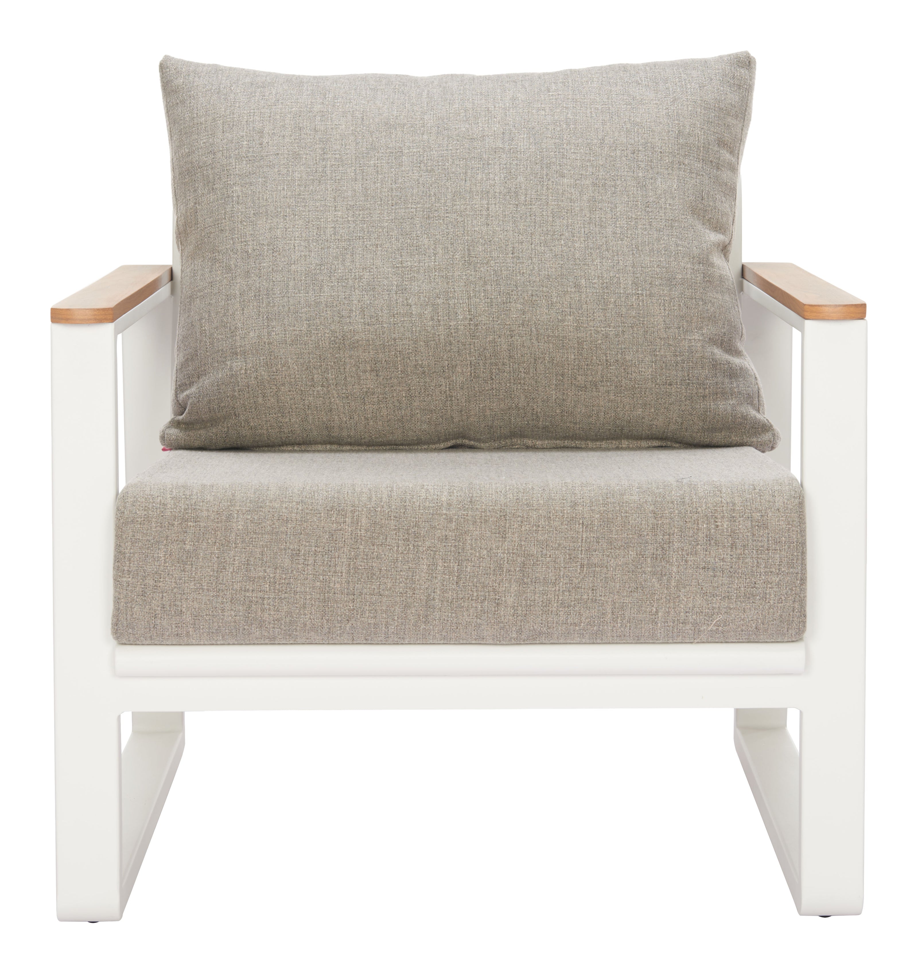 Welt Armchair Taupe & White