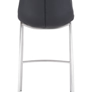 Magnus Barstool (Set of 2) Black & Silver