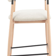 Equinox Counter Stool Oyster Gray & Natural