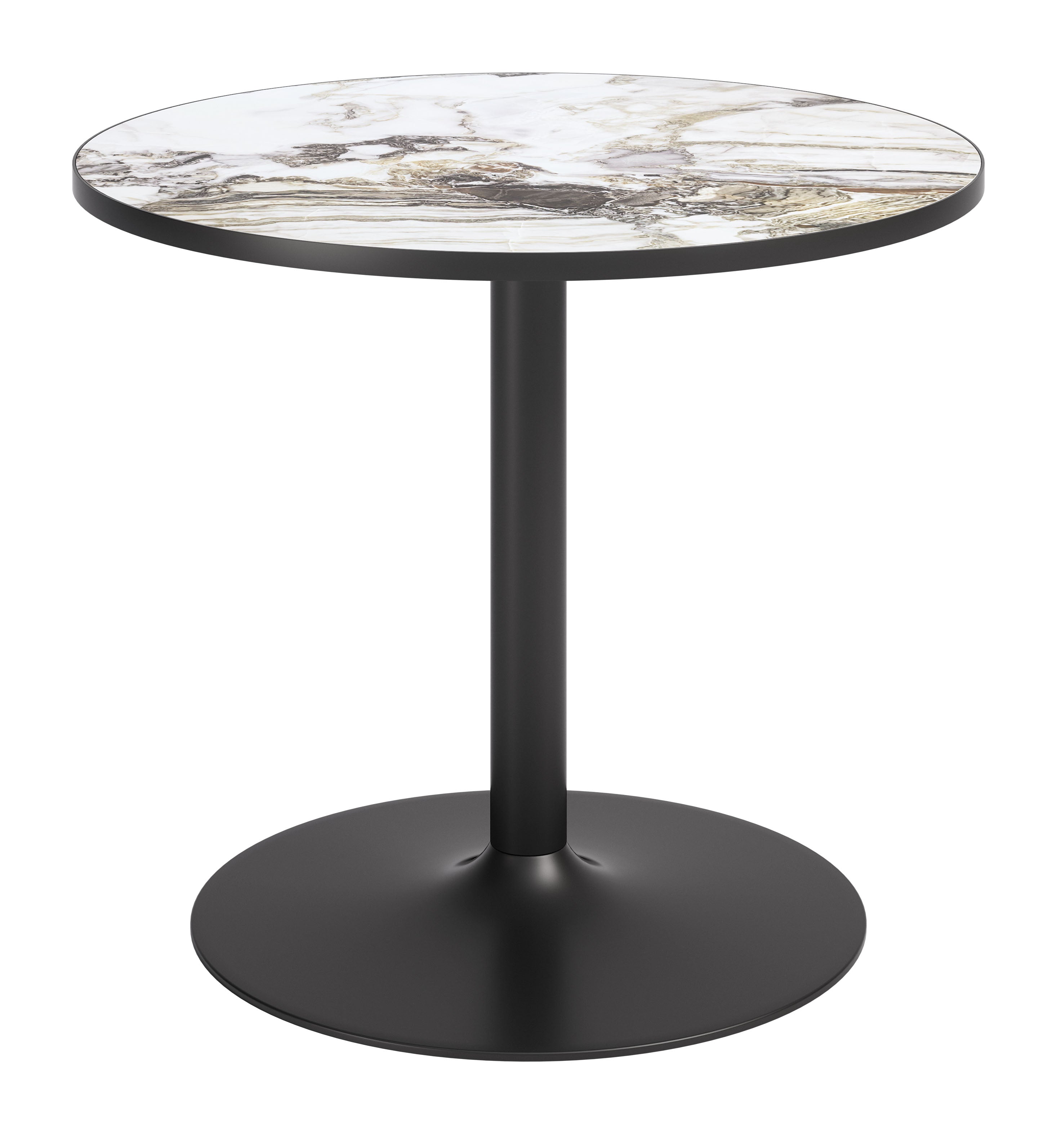 Batu Dining Table Gray & Black