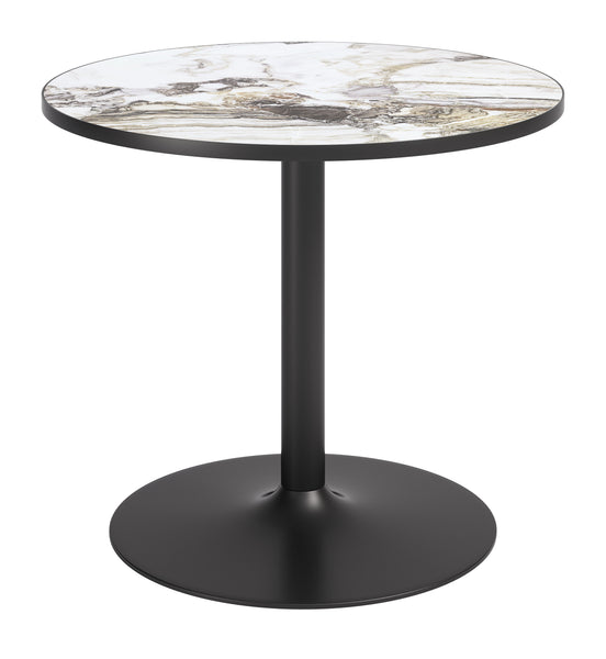 Batu Dining Table Gray & Black