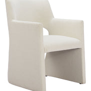 Minet Dining Chair Linen White