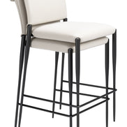 Freesia Barstool (Set of 2) White