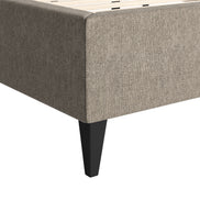 Dusa King Bed Olive Brown