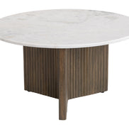 Tailo Coffee Table White & Brass