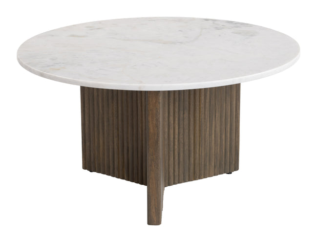 Tailo Coffee Table White & Brass