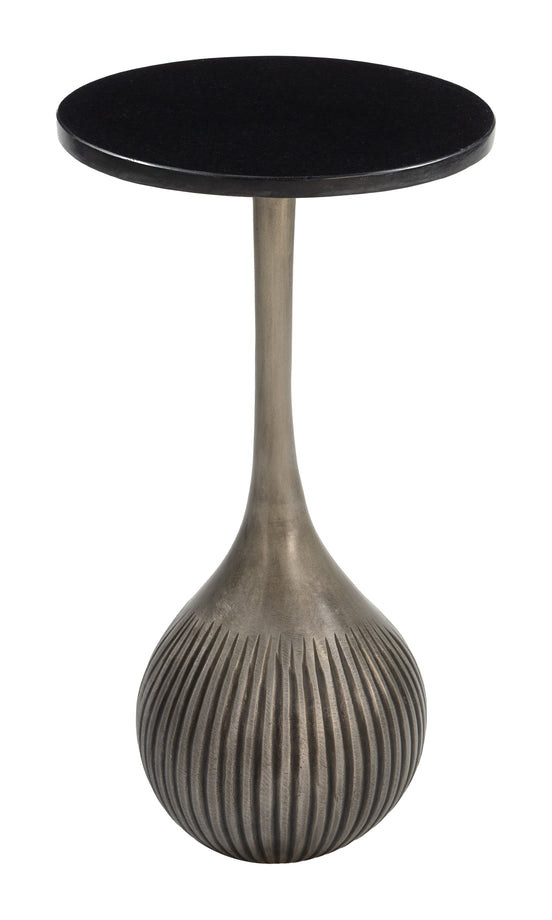 Ionis Accent Table Black & Antique Silver