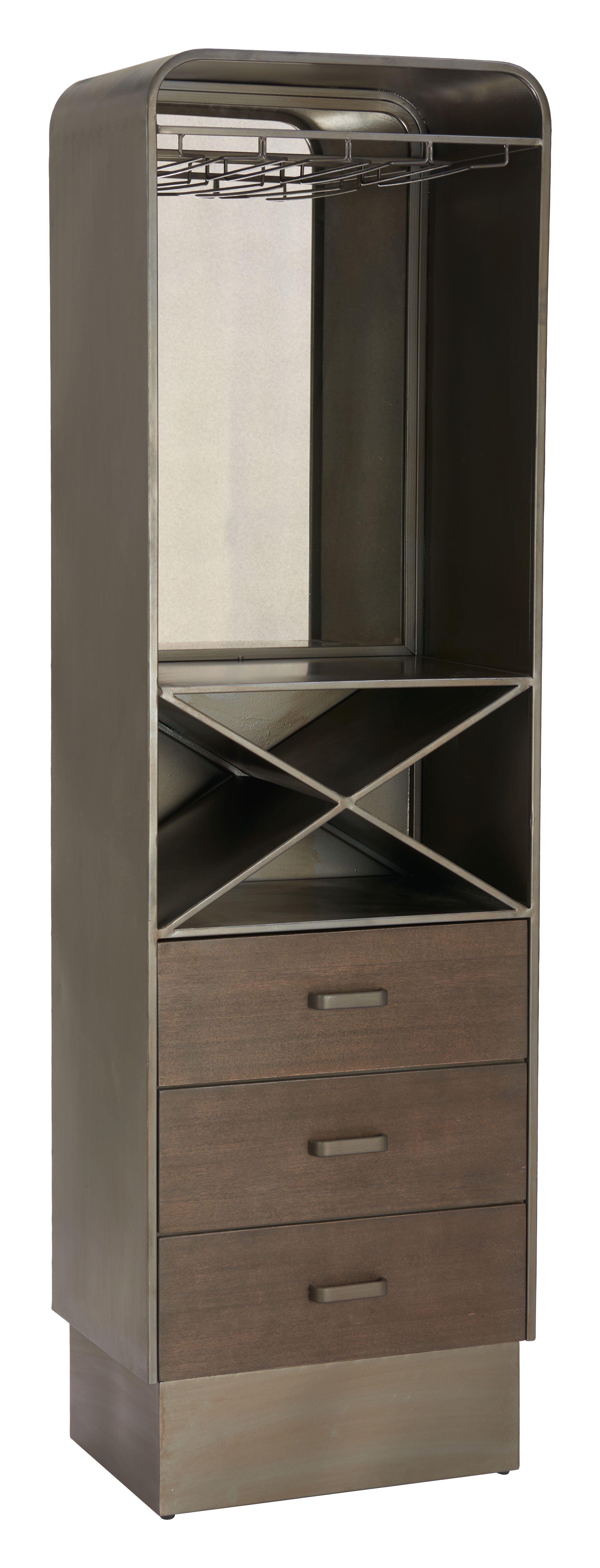 Hole Bar Cabinet Bronze