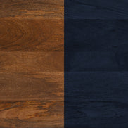 Tornos Side Table Walnut & Deep Blue
