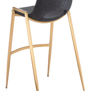 Desi Barstool (Set of 2) Black & Gold
