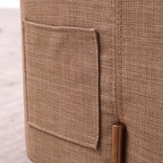 Adler Modern Brown Fabric Ottoman - image 3