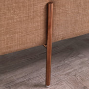 Adler Modern Brown Fabric Ottoman - image 4