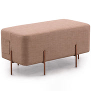 Adler Modern Brown Fabric Ottoman - image 2