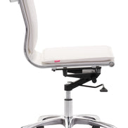 Lider Plus Armless Office Chair White