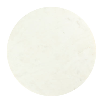 Lira Accent Table White & Gold