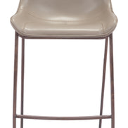 Magnus Barstool (Set of 2) Brown & Walnut
