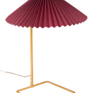 Charo Table Lamp Red & Gold