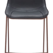 Magnus Counter Stool (Set of 2) Black & Walnut
