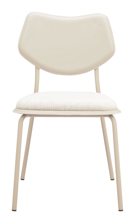 Zeal Dining Chair (Set of 4) Light Gray & Beige