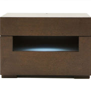 Ceres Modern Brown Oak and Grey Nightstand - image 2
