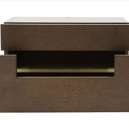 Ceres Modern Brown Oak and Grey Nightstand - image 4