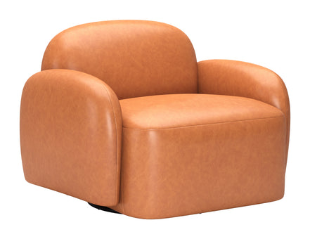 Cleo Swivel Chair Brown