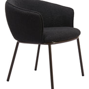 Essen Dining Chair Black & Bronze